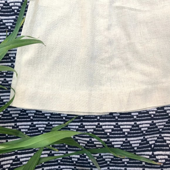 vtg Linen A-line skirt - Picture 11 of 14